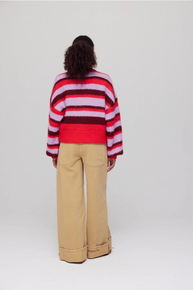 NOOR CA AW25W800 1263 Stripe Multi Lila Love